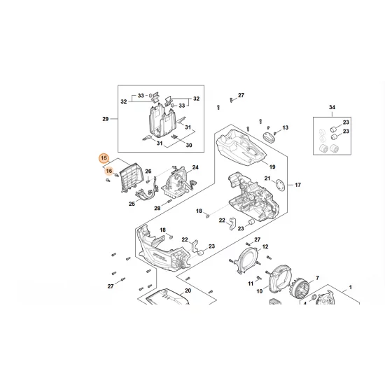 STIHL  Filtr FA09 080 1900